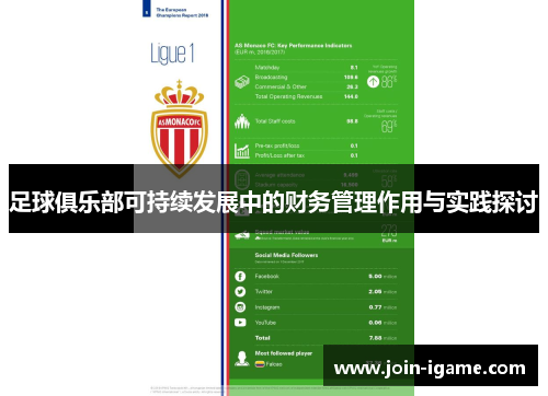 足球俱乐部可持续发展中的财务管理作用与实践探讨 足球俱乐部可持续发展中的财务管理作用与实践探讨